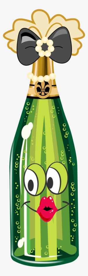 Free Transparent Png Files And Paint Shop Pro Tubes - Cartoon Champagne Bottle