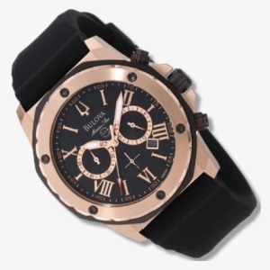 Bulova 98b104 Calendar Watch - Bulova Marine Star Rubber Men's Watch 98b104