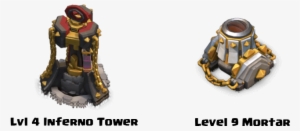 Inferno Tower And Mortar - Clash Of Clans Max Level Mortar