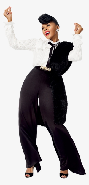Janelle Monae White Background