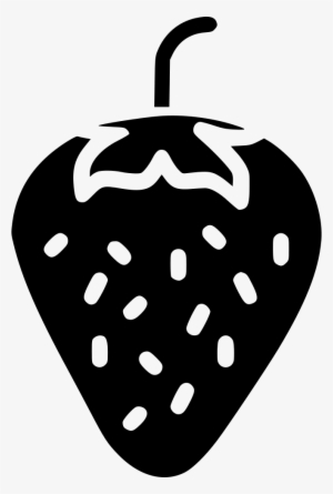 Png File - Strawberry Black White Png