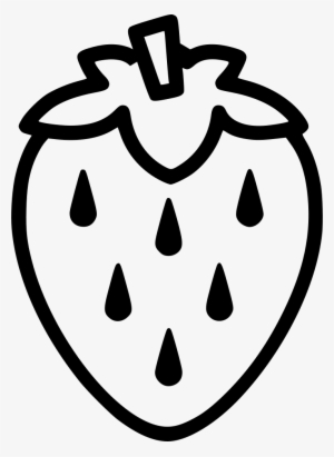 Png File - Strawberry Png Black And White