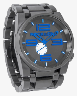 50mm - Rockwell Time 50mm Gunmetal Case/blue Dial Mens Watch
