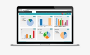 Customized Reports - Laptop With Data Png