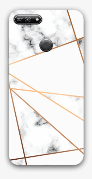 Golden Geometric Lines Black And White Marbling Surface - Golden White Background Marble