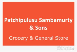 Patchipulusu Sambamurty & Sons - Steve Jobs