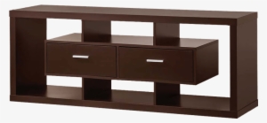 Handmade Brown Tv Entertainment Unit With Open B