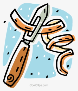 Potato Peeler Royalty Free Vector Clip Art Illustration - Peeler Clipart