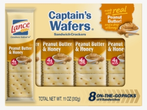 Lance Cracker Sandwiches Captain's Wafers Peanut Butter - Lance Captains Wafers Crackers