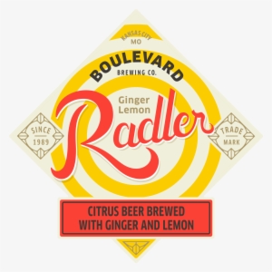 Ginger Lemon Radler - Ginger Lemon Boulevard Brewing Radler
