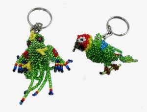Green Parrot Key Chain - Design