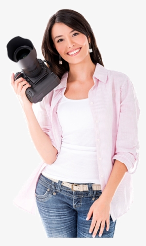 Showreel Production - Camera With Girl Png