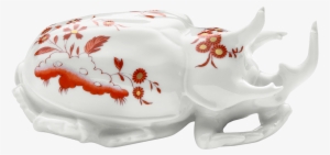 Three Horned Beetle Galli Rossi - Doccia Porcelain
