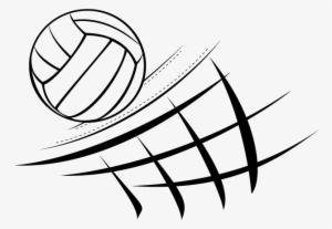 Black Volleyball Png Image - Volleyball And Net Clip Art