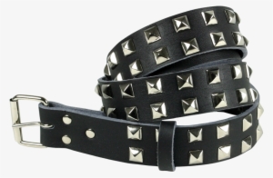 Studded Belt With Pyramid Studs - Belt