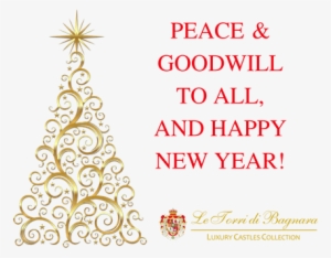 New Year, New Offers - Gold Christmas Tree Graphic