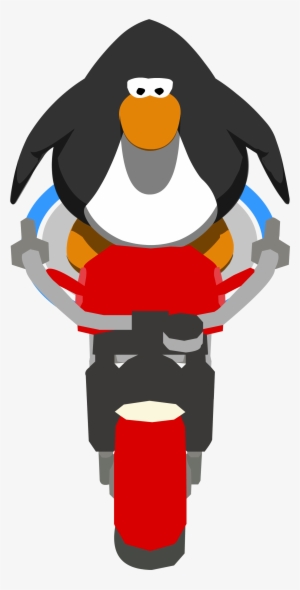 Red Motorbike In-game Front - Club Penguin Sprite