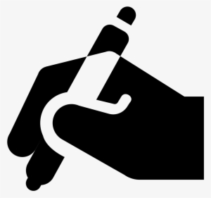 Hand With Pen Icon - Mao Escrevendo Png Icon