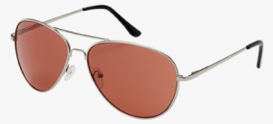 Aerial Silver Sunglasses With Metal Frame And Brown - Sunglasses