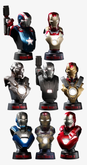 Hot Toys Iron Man - Hot Toys Bust Iron Man 3 1/6 Scale Bust Deluxe Set