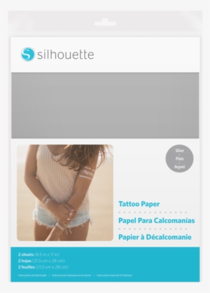 Silhouette Temporary Tattoo Paper (silver)