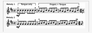 Two 24 Tone Melodies In E Flat Notation