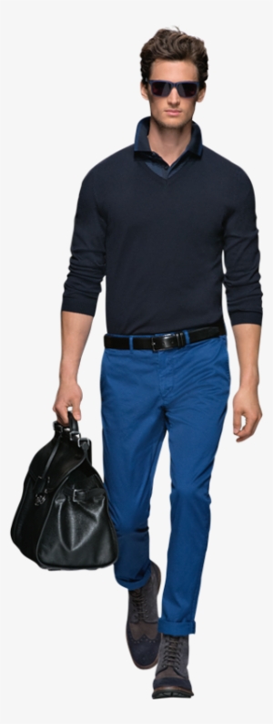 Hugo Boss Fall Winter 2013 2014 Mens Sportswear - Jeans Model For Man Png