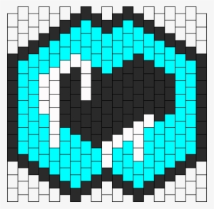 Dripping Herat Mask Bead Pattern - Steven Universe Kandi Mask