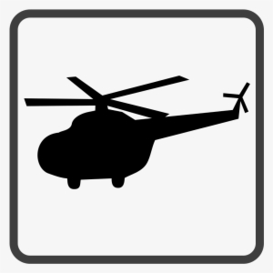 Helicopter Black Icon - Icone Hélicoptère