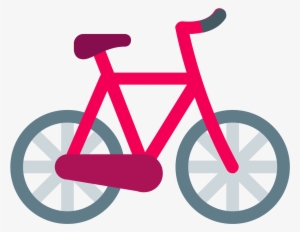 This Is A Black And White Outline Of A Bicycle - Bicicleta Icono Png