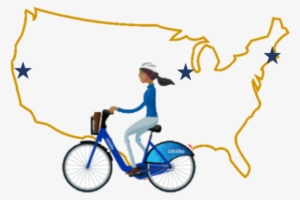 Bike Country Icon - United States Outline