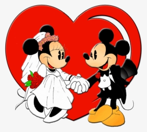 Mickey & Minnie Wedding Heart - Mickey & Minnie Wedding
