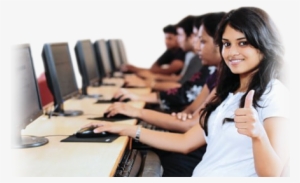 Students Cheering - Nict Computer Education