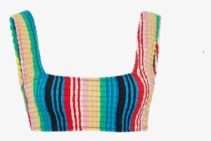Diane Von Furstenberg Striped Smocked Cheeky Bikini
