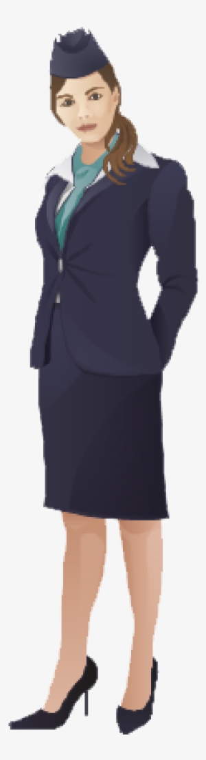 Flight Attendant Free Png Image - Flight Attendant Vector Png