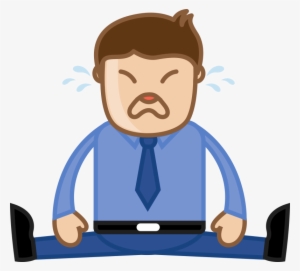 Man Crying Deadlines Concept Office Corporate Cartoon - Imagenes De Hombre Triste Animado