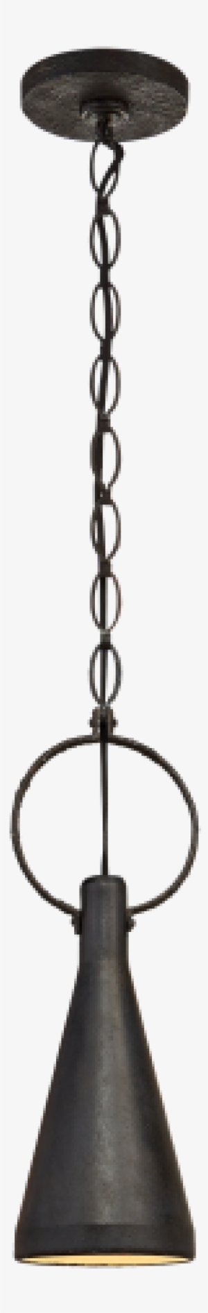 Limoges Small Pendant In Natural Rust With Aged Iron - Pendant Light