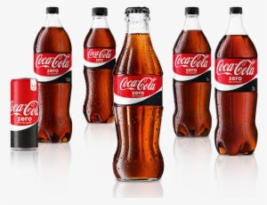A Selection Of Coca-cola Zero Bottles And Cans - Coca Cola