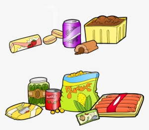 Junk Food Clipart Bad Health - Makanan Tidak Sehat Animasi