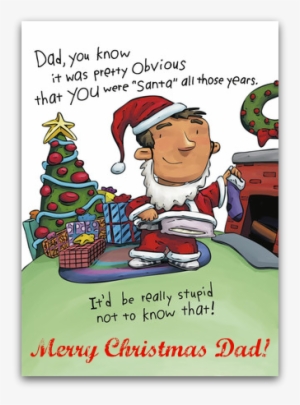 Funny Father Christmas Cards - Funny Christmas Messages For Cards