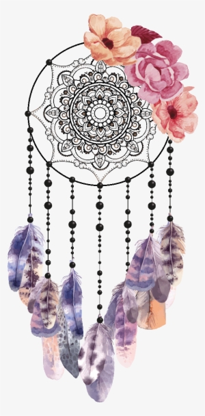 Sticker Boheme Attrape Reves Feerique Ambiance Sticker - Dessin Attrape Reves Bohème