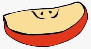 Big Image - Apple Slice Clip Art