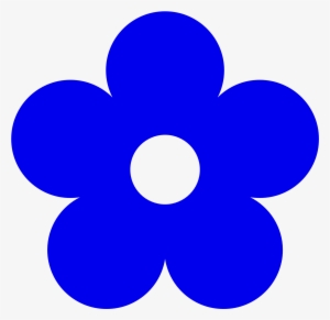 Blue - Color - Clipart - Cartoon Flower Transparent Background