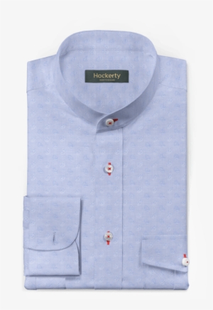 Blue French Cuff Paisley 100% Cotton Shirt - Shirt