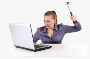 Computer Problems - Crazy Person On Computer