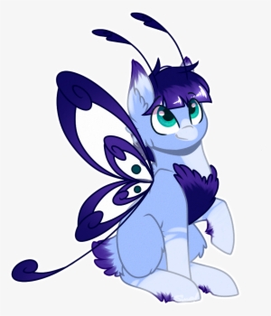 Cloud Drawings, Butterfly Pony, Butterfly Wings, Grottoling, - Cartoon