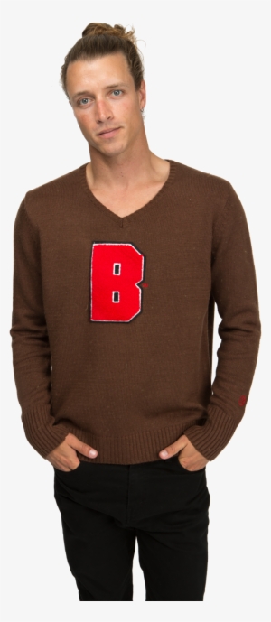 Brown University Men's V-neck Sweater - Portable Network Graphics