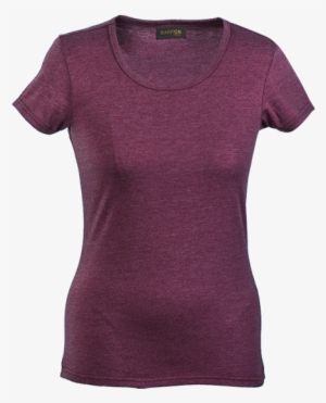 Ladies Melange Crew Neck T-shirt - Plaasmeisie Hemp