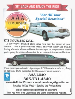 Packages And Special Features - Limousine