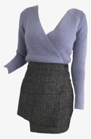 Blue Grey Black Outfit Polyvore Moodboard Filler Work - Clothing